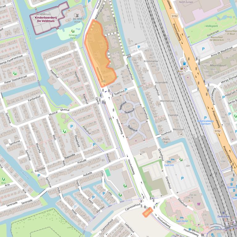 Kaart van postcodegebied 1507ES.