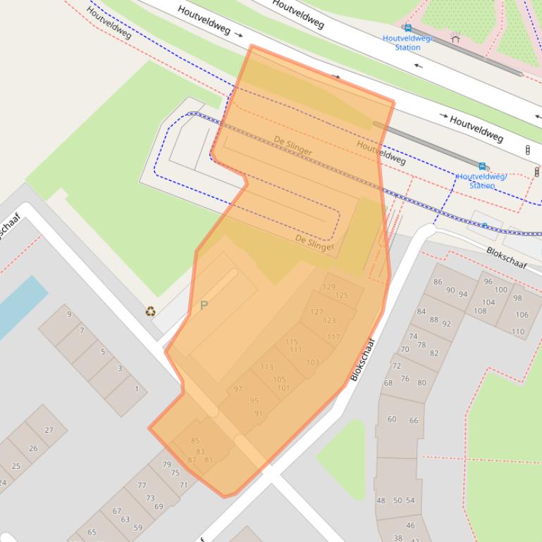 Kaart van postcodegebied 1507HC.