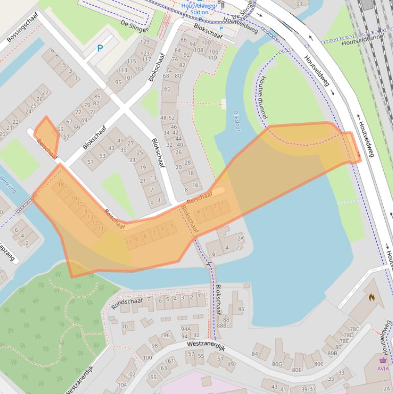 Kaart van postcodegebied 1507HH.