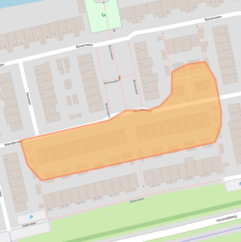 Kaart van postcodegebied 1507MD.