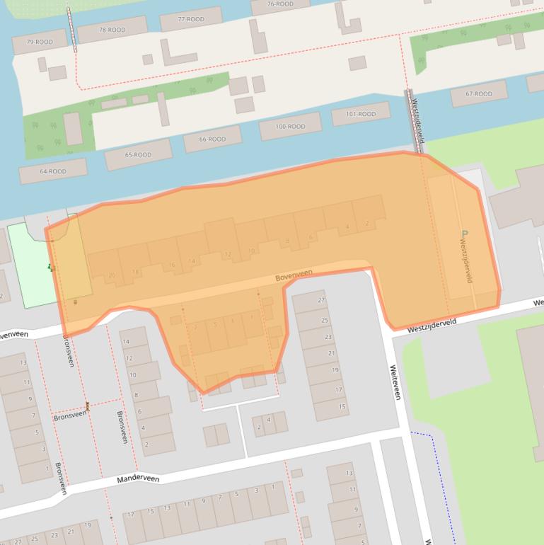 Kaart van postcodegebied 1507MJ.