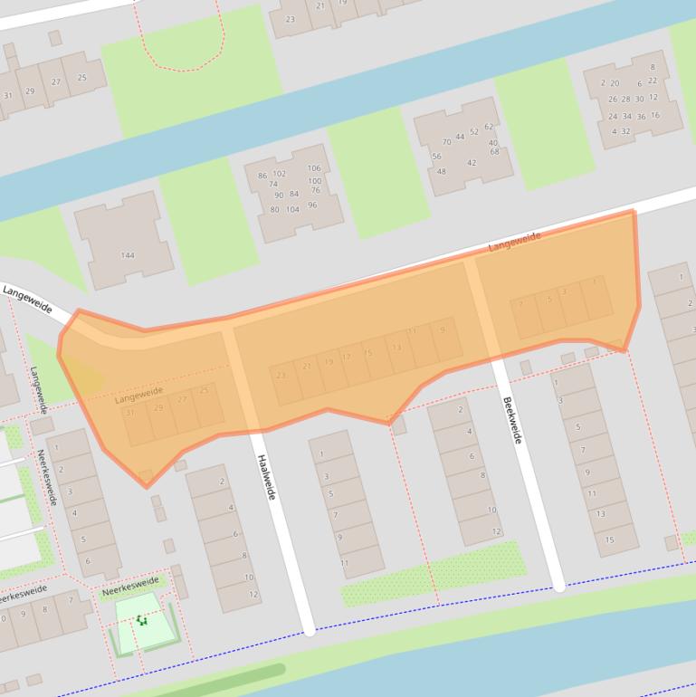 Kaart van postcodegebied 1507NB.