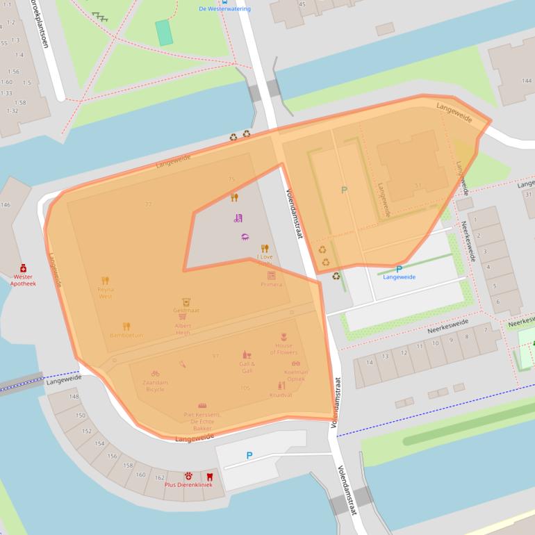 Kaart van postcodegebied 1507NC.