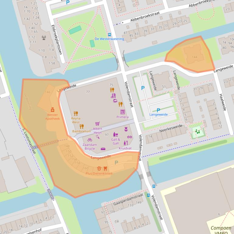 Kaart van postcodegebied 1507NH.