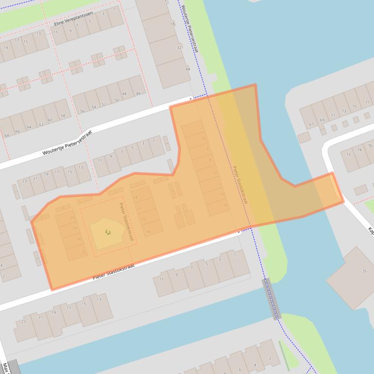 Kaart van postcodegebied 1507PE.