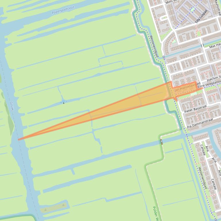 Kaart van postcodegebied 1507PR.