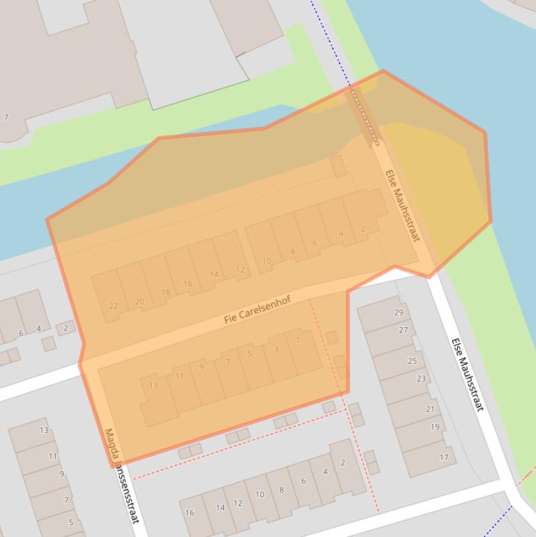 Kaart van postcodegebied 1507RV.