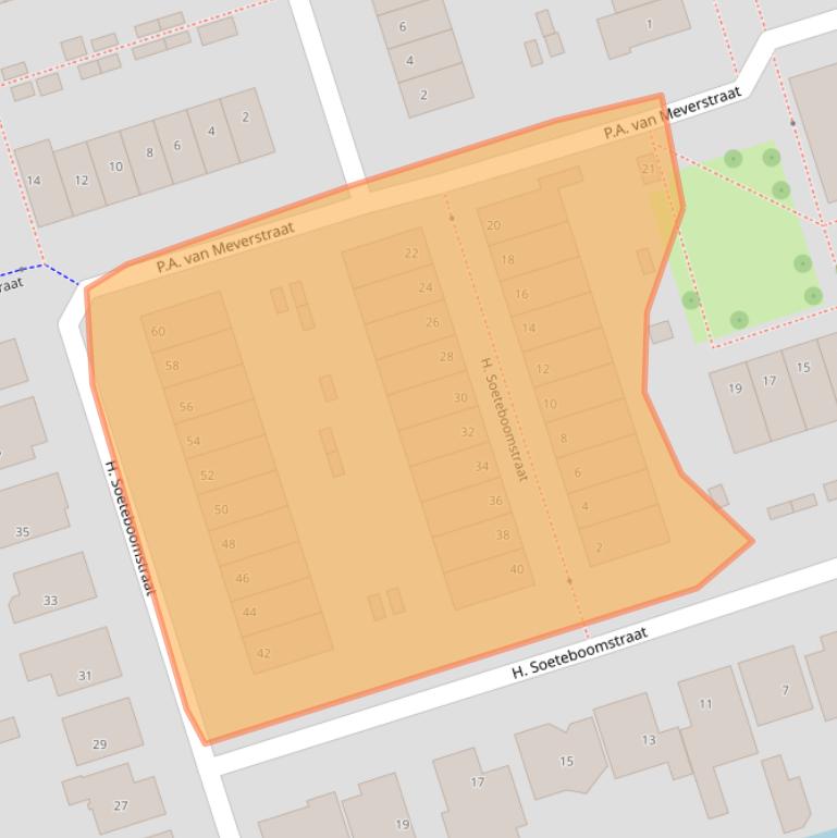 Kaart van postcodegebied 1507RW.