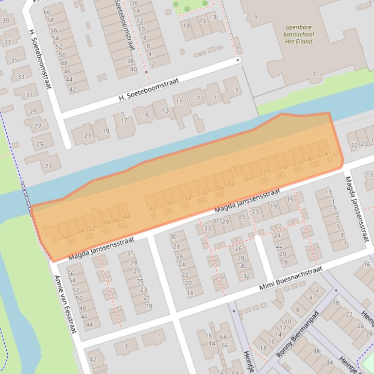Kaart van postcodegebied 1507SP.