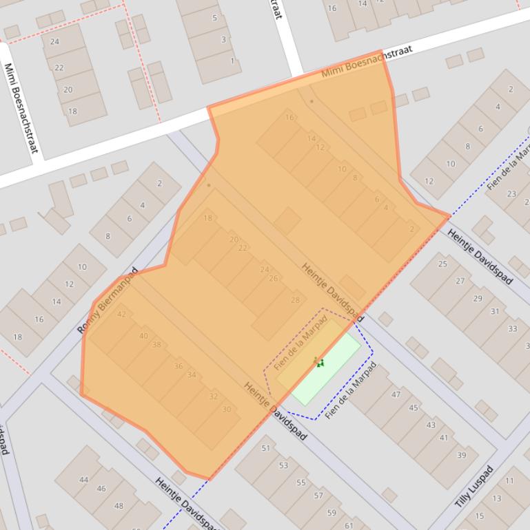 Kaart van postcodegebied 1507SX.