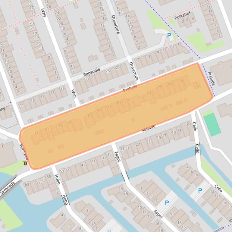 Kaart van postcodegebied 1507TC.