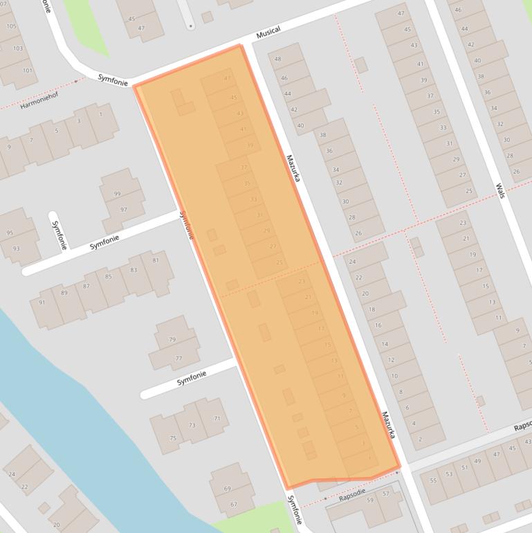 Kaart van postcodegebied 1507TK.