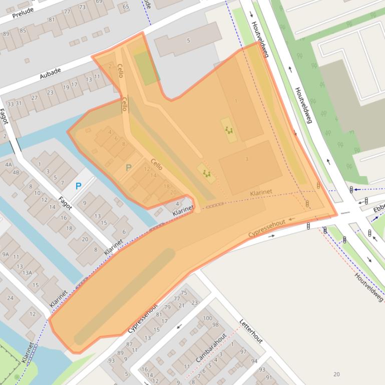 Kaart van postcodegebied 1507TT.