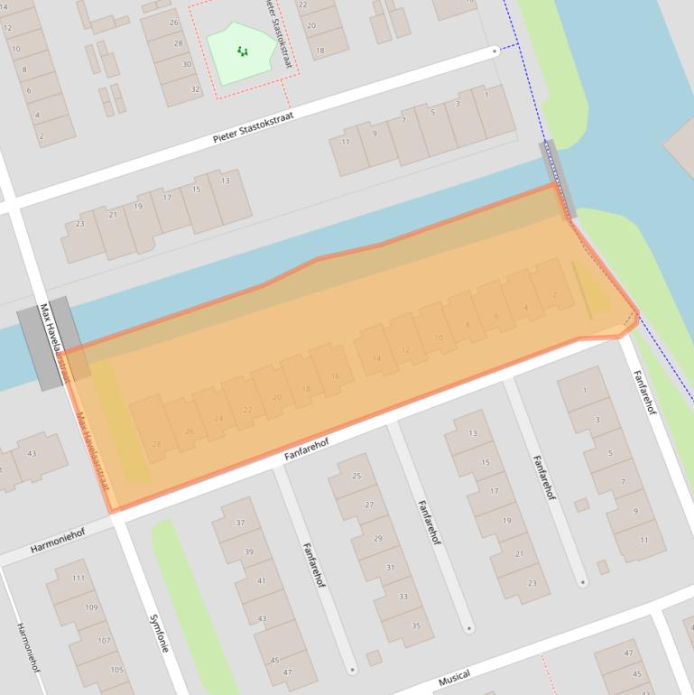 Kaart van postcodegebied 1507TW.