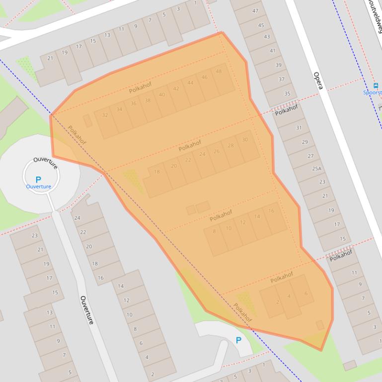 Kaart van postcodegebied 1507VA.