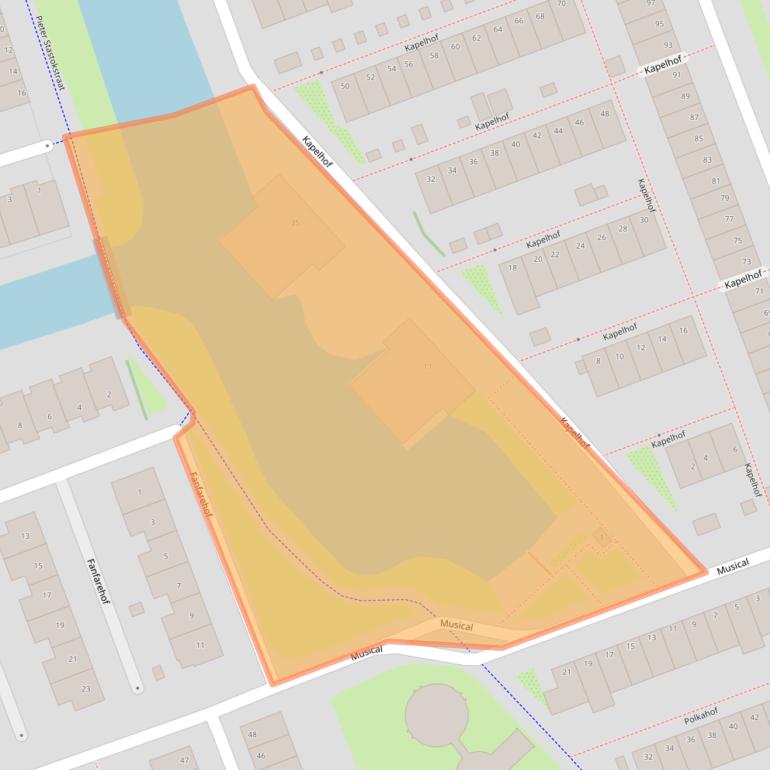 Kaart van postcodegebied 1507VD.