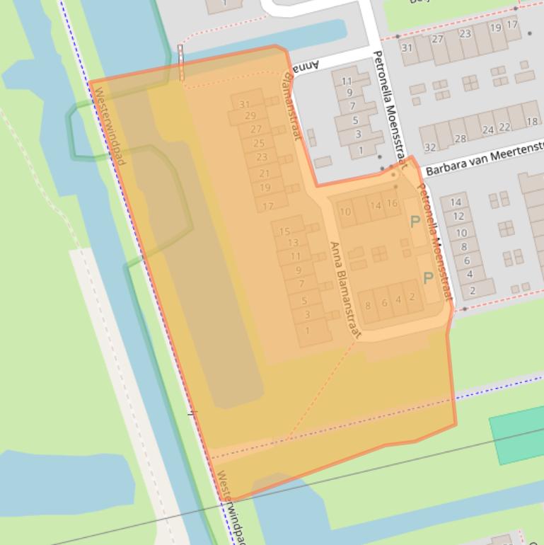 Kaart van postcodegebied 1507XK.