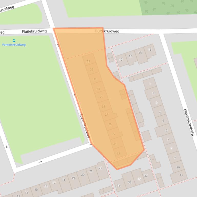 Kaart van postcodegebied 1508AV.