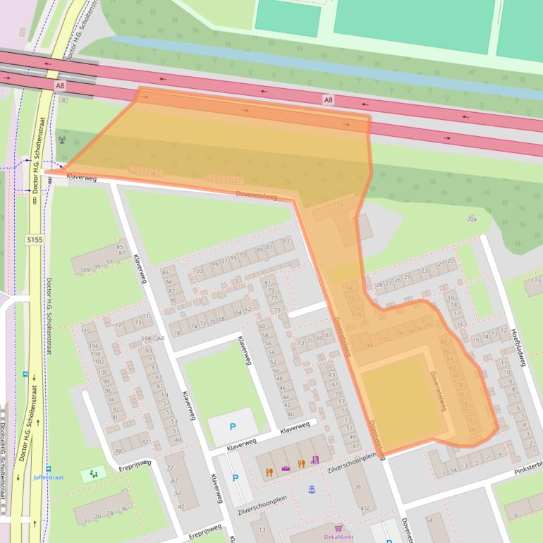 Kaart van postcodegebied 1508CJ.
