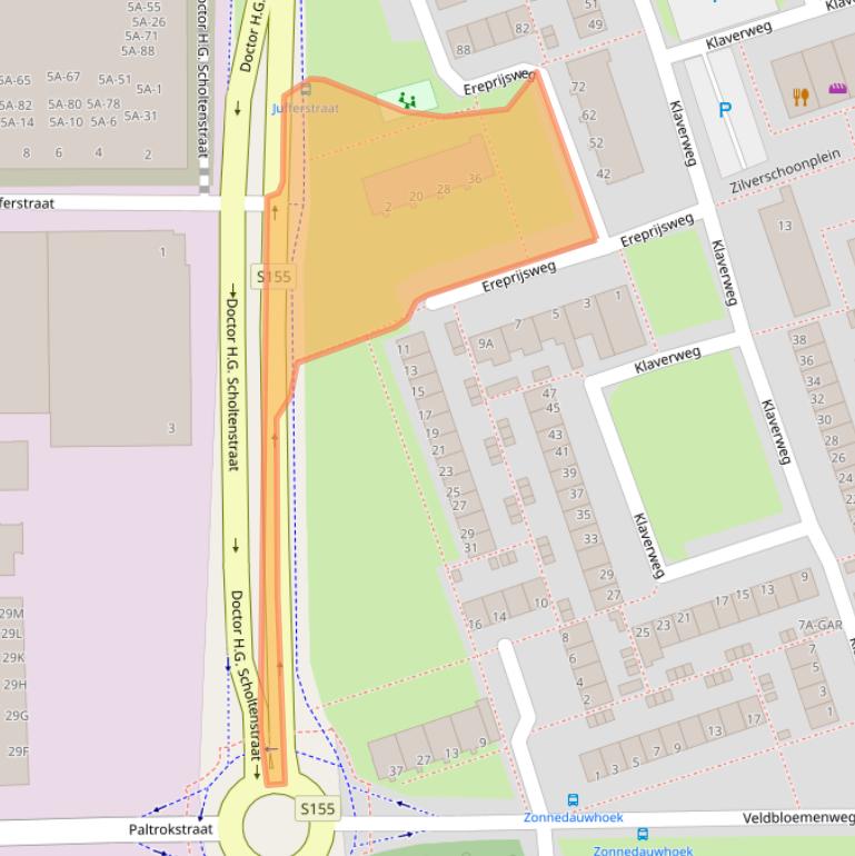 Kaart van postcodegebied 1508CV.