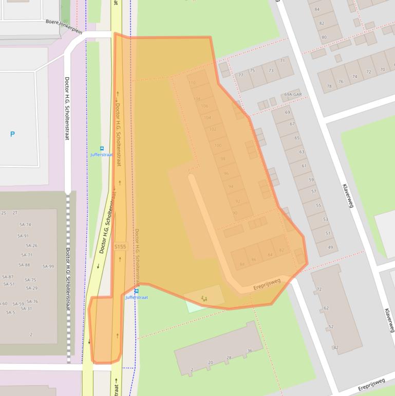 Kaart van postcodegebied 1508CX.
