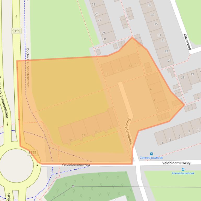 Kaart van postcodegebied 1508CZ.