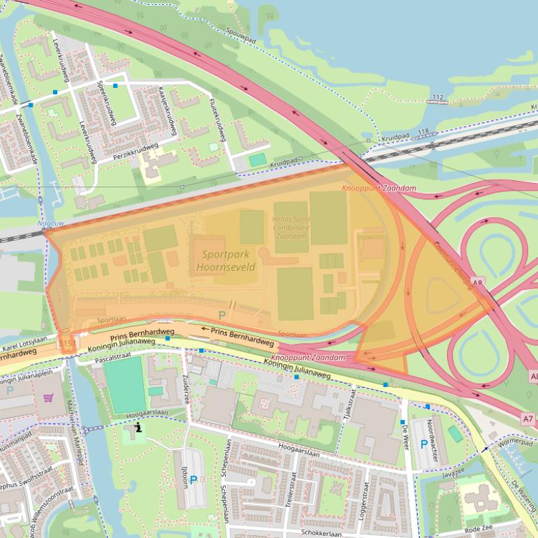 Kaart van postcodegebied 1508DZ.