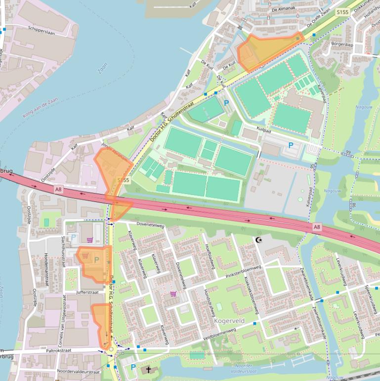 Kaart van postcodegebied 1508EB.