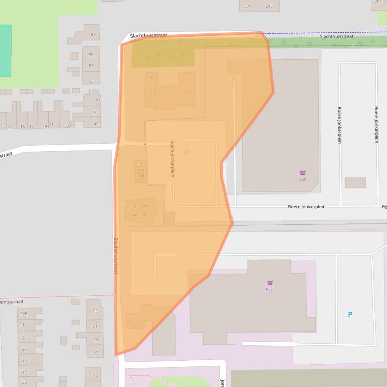 Kaart van postcodegebied 1508ED.