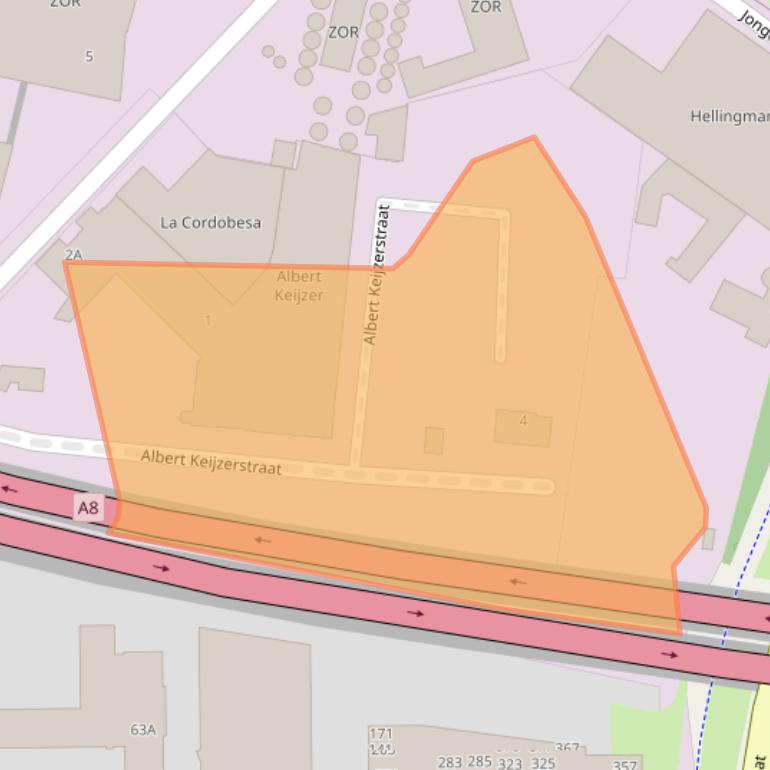 Kaart van postcodegebied 1508EZ.