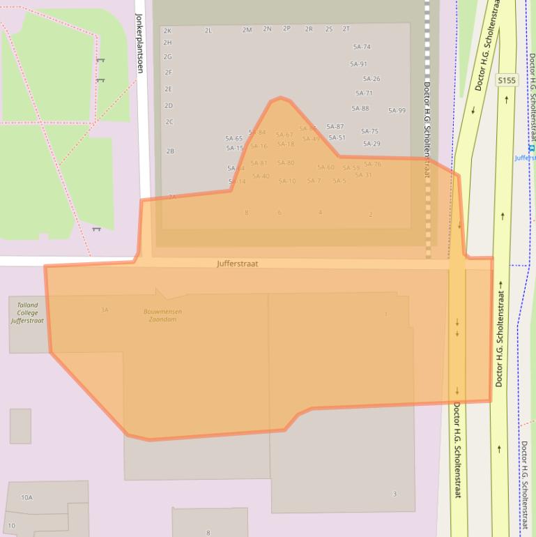 Kaart van postcodegebied 1508GE.