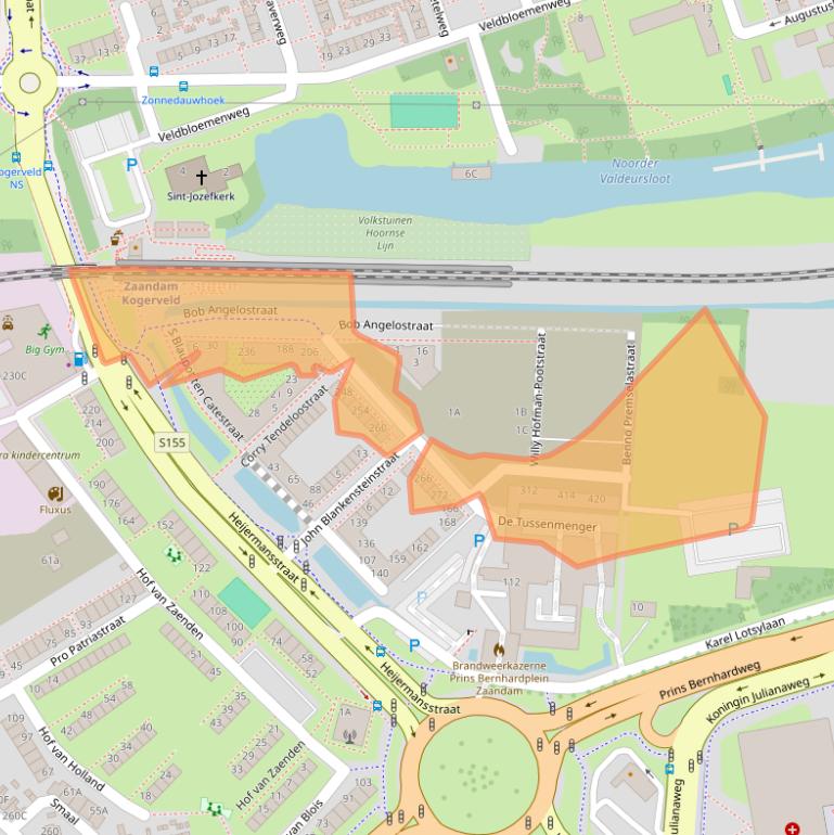 Kaart van postcodegebied 1508VG.