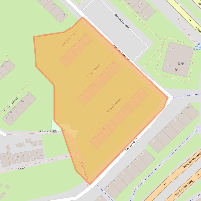 Kaart van postcodegebied 1508XC.