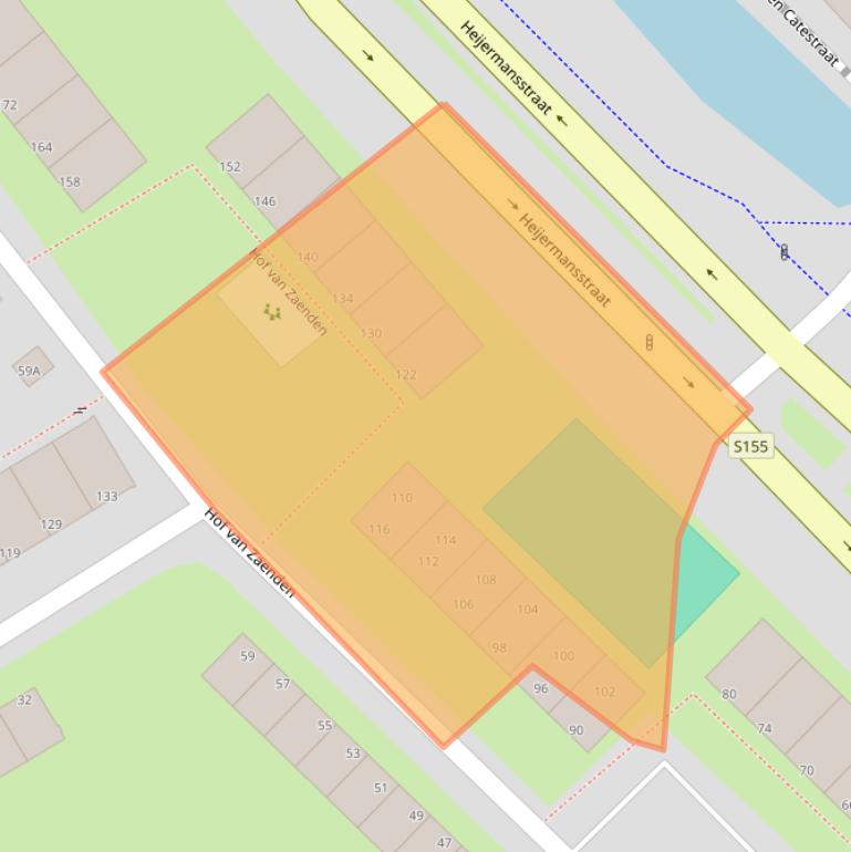 Kaart van postcodegebied 1508XG.