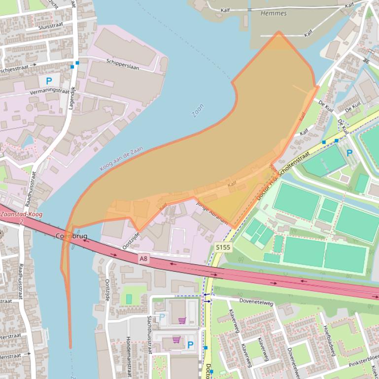 Kaart van postcodegebied 1509AA.