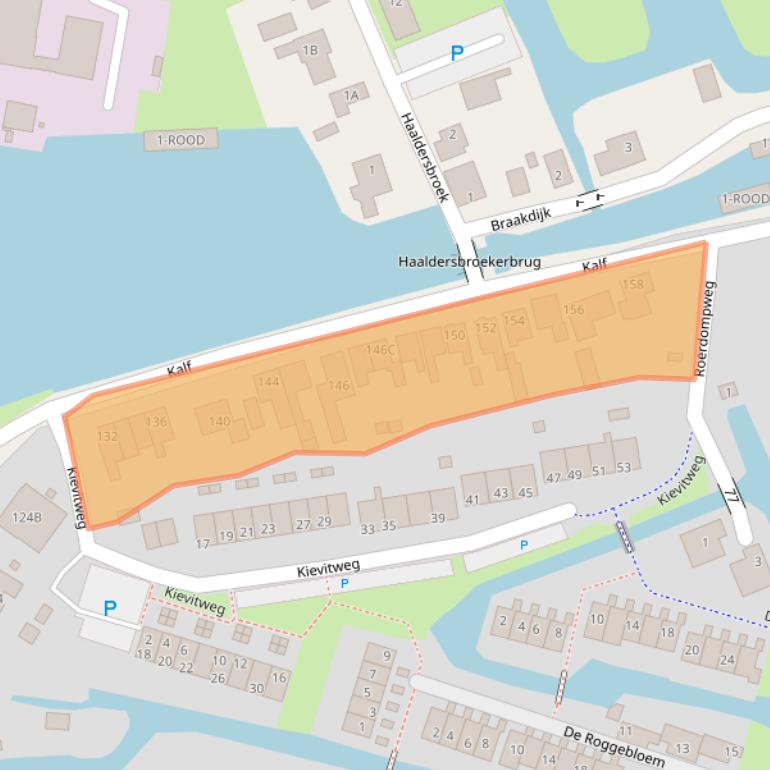 Kaart van postcodegebied 1509AH.