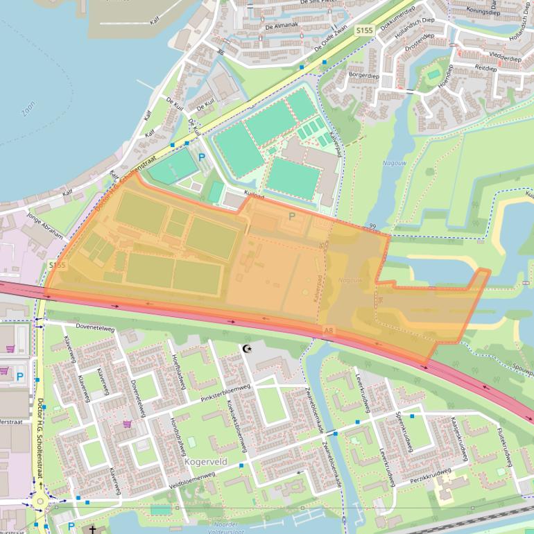 Kaart van postcodegebied 1509AR.