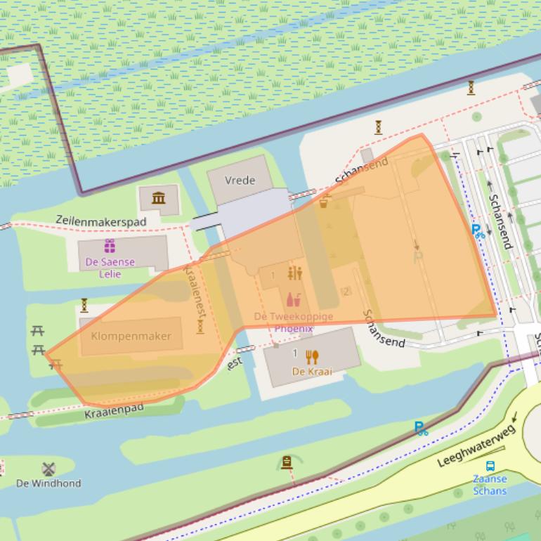 Kaart van postcodegebied 1509AZ.