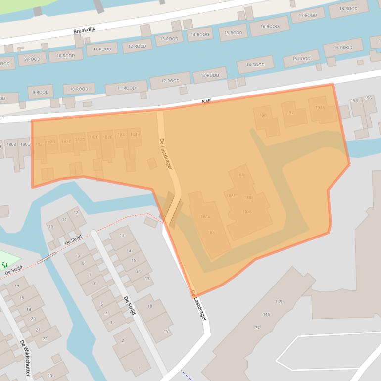 Kaart van postcodegebied 1509BB.