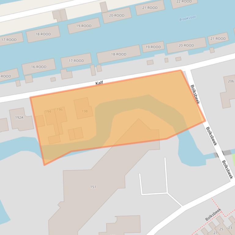 Kaart van postcodegebied 1509BC.