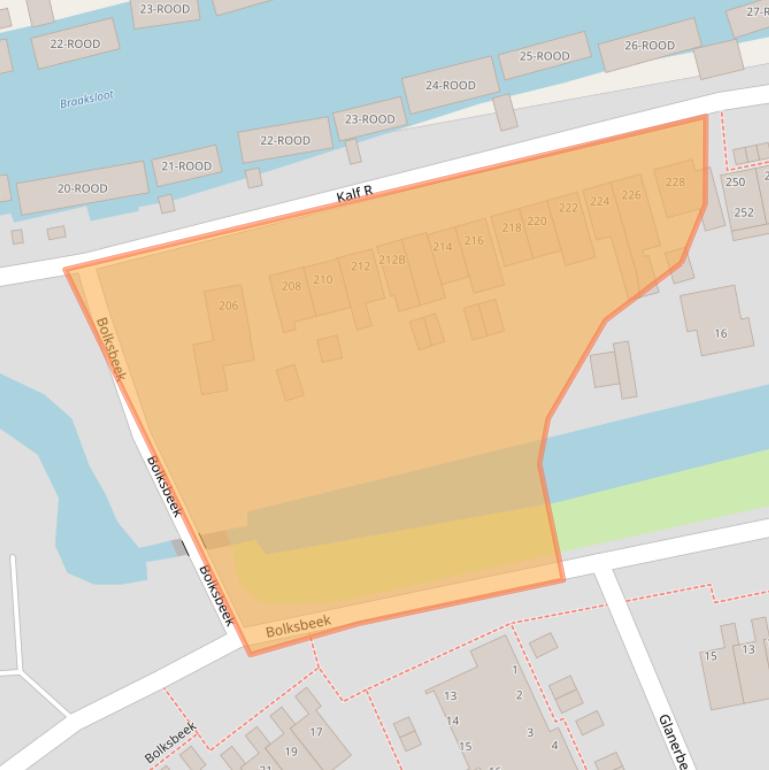 Kaart van postcodegebied 1509BD.