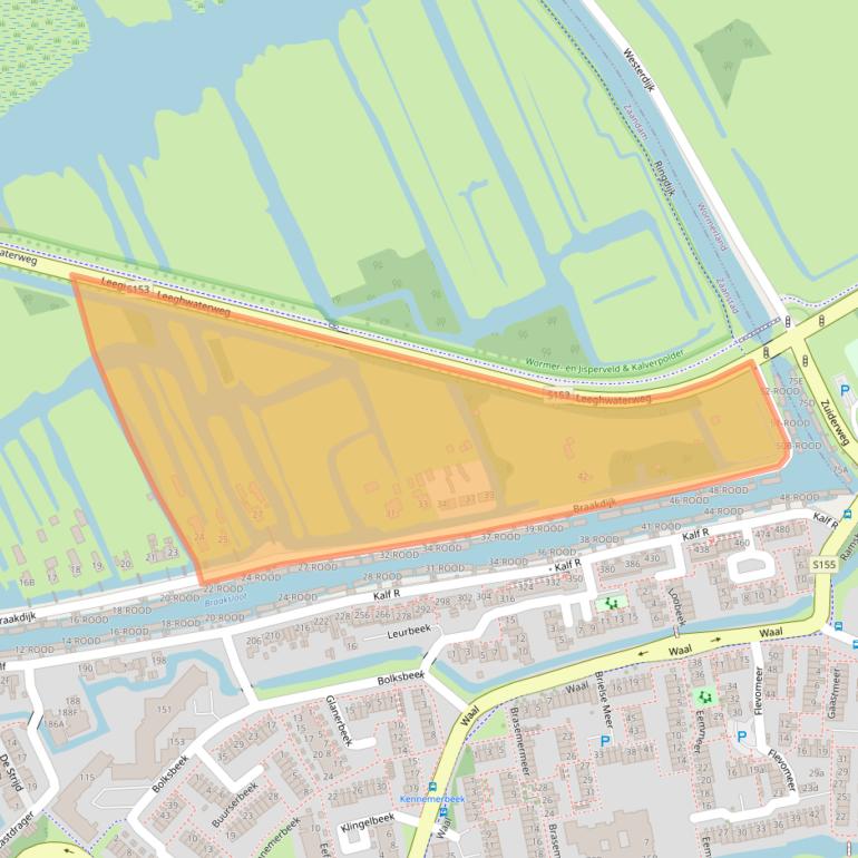 Kaart van postcodegebied 1509BH.