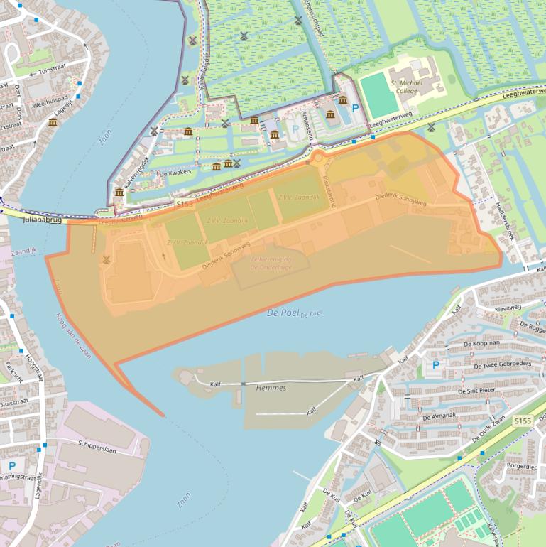 Kaart van postcodegebied 1509BR.