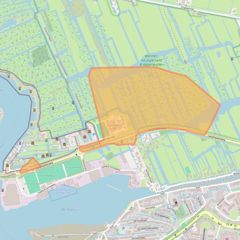 Kaart van postcodegebied 1509BS.