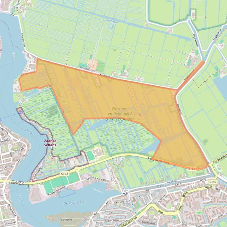 Kaart van postcodegebied 1509BV.