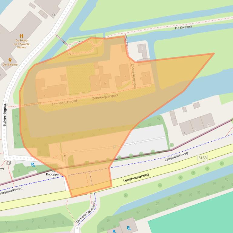 Kaart van postcodegebied 1509BW.