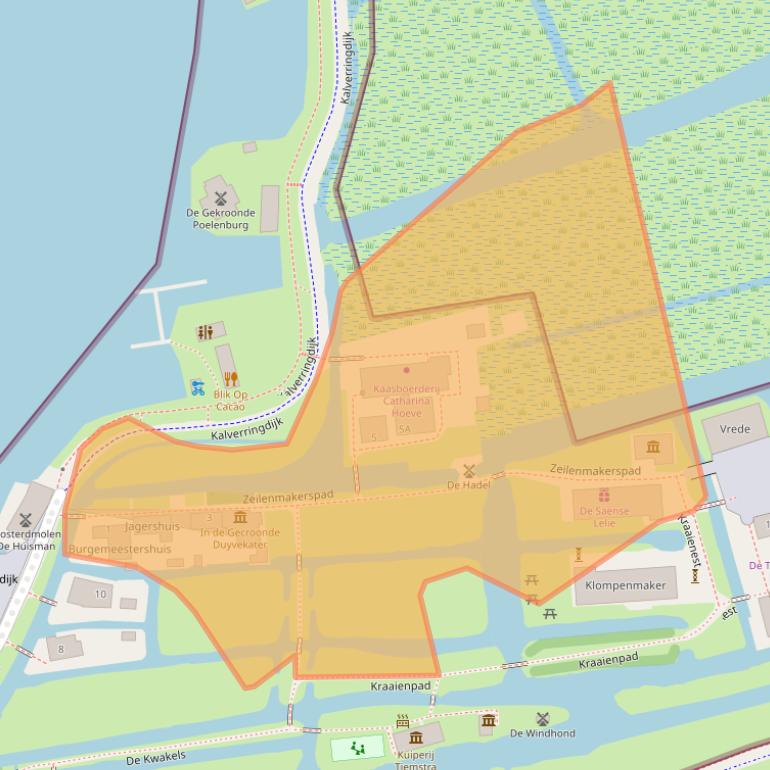 Kaart van postcodegebied 1509BZ.