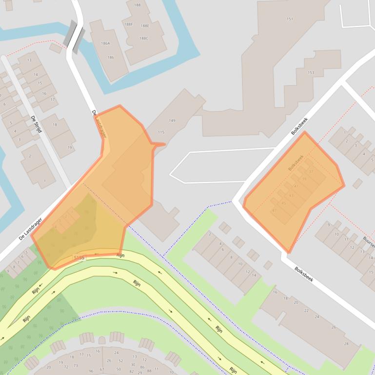 Kaart van postcodegebied 1509EB.