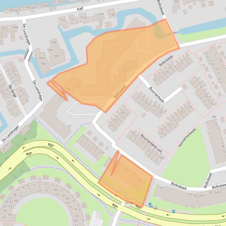 Kaart van postcodegebied 1509ED.