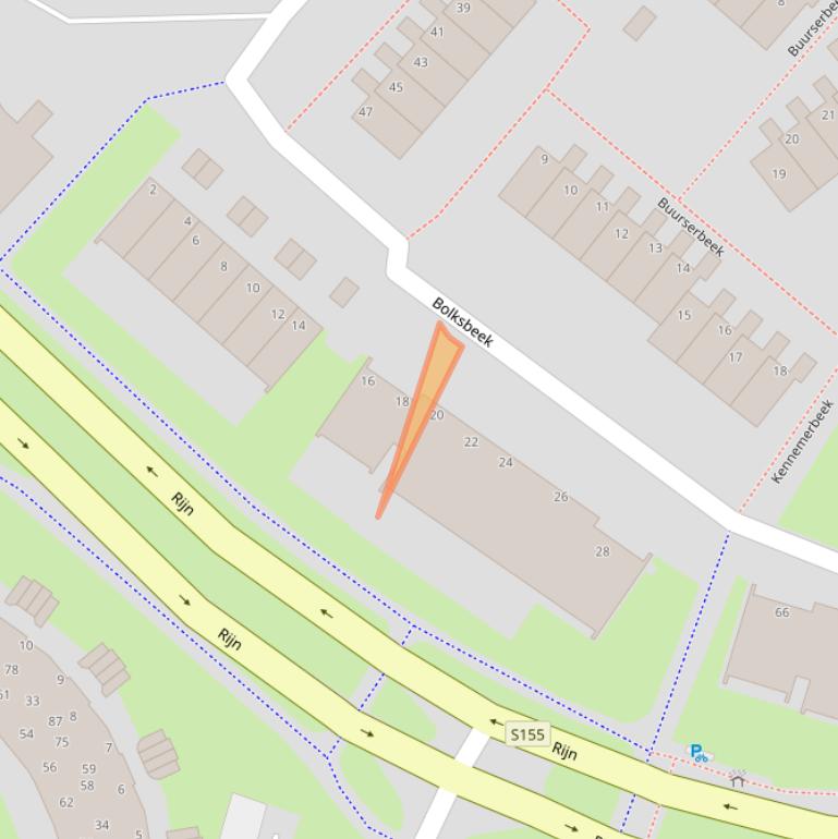 Kaart van postcodegebied 1509EE.